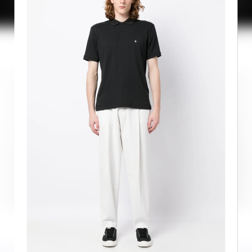 rag & bonel ogo-embroidered cotton polo shirt